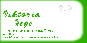 viktoria hege business card